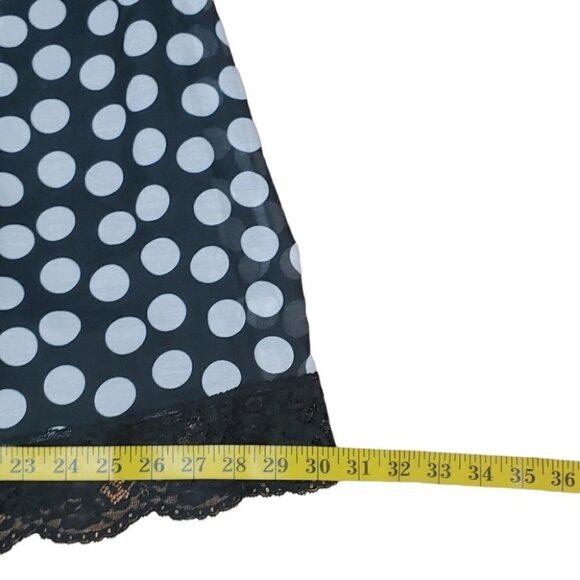 ROBERT RODRIGUEZ Silk lace polka dot empire waist flowy midi dress - Picture 11 of 16